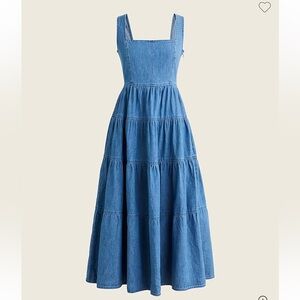 JCrew denim midi dress worn once!